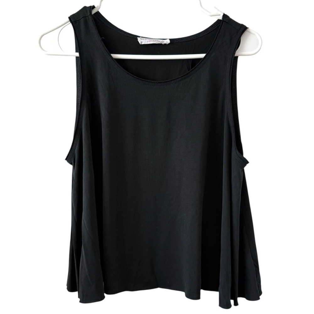 Double Zero Black Sleeveless Tank Top – Size Small
